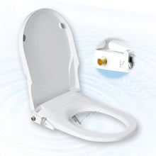 Load image into Gallery viewer, Non Electric Toilet Bidet Seats with Self Cleaning Dual Nozzles Separated Rear &amp; Feminine Cleaning Natural Water Spray, Soft Closed Toilet Seat Toilet Bidet,Easy DIY Installation (Upgrade ROUND)