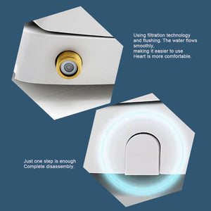Non Electric Toilet Bidet Seats with Self Cleaning Dual Nozzles Separated Rear & Feminine Cleaning Natural Water Spray, Soft Closed Toilet Seat Toilet Bidet,Easy DIY Installation (Upgrade ROUND)