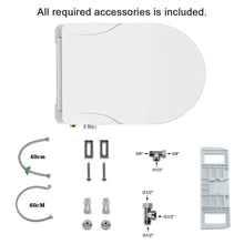 Load image into Gallery viewer, Non Electric Toilet Bidet Seats with Self Cleaning Dual Nozzles Separated Rear &amp; Feminine Cleaning Natural Water Spray, Soft Closed Toilet Seat Toilet Bidet,Easy DIY Installation (Upgrade ROUND)