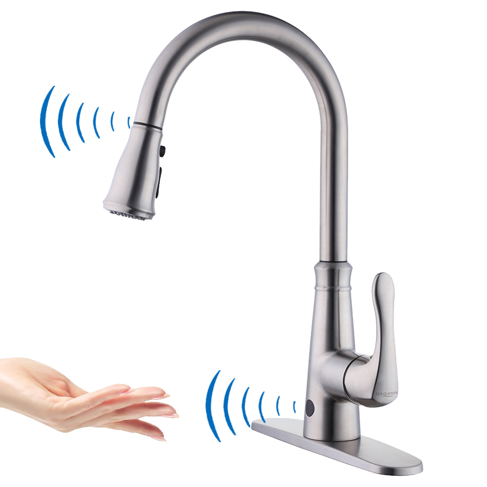 Motion Sensor Kitchen Faucet Original Touchless Design – GEOATON